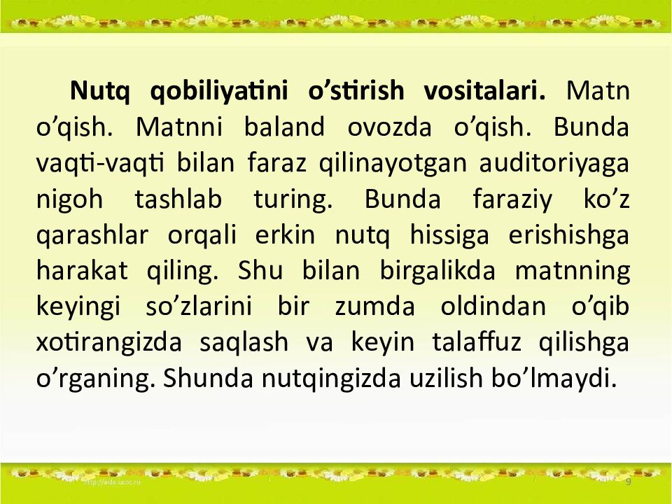 1 Andijon davlat unversiteti Pedagogika fakulteti BTSTI yo'nalishi 406 -guruh