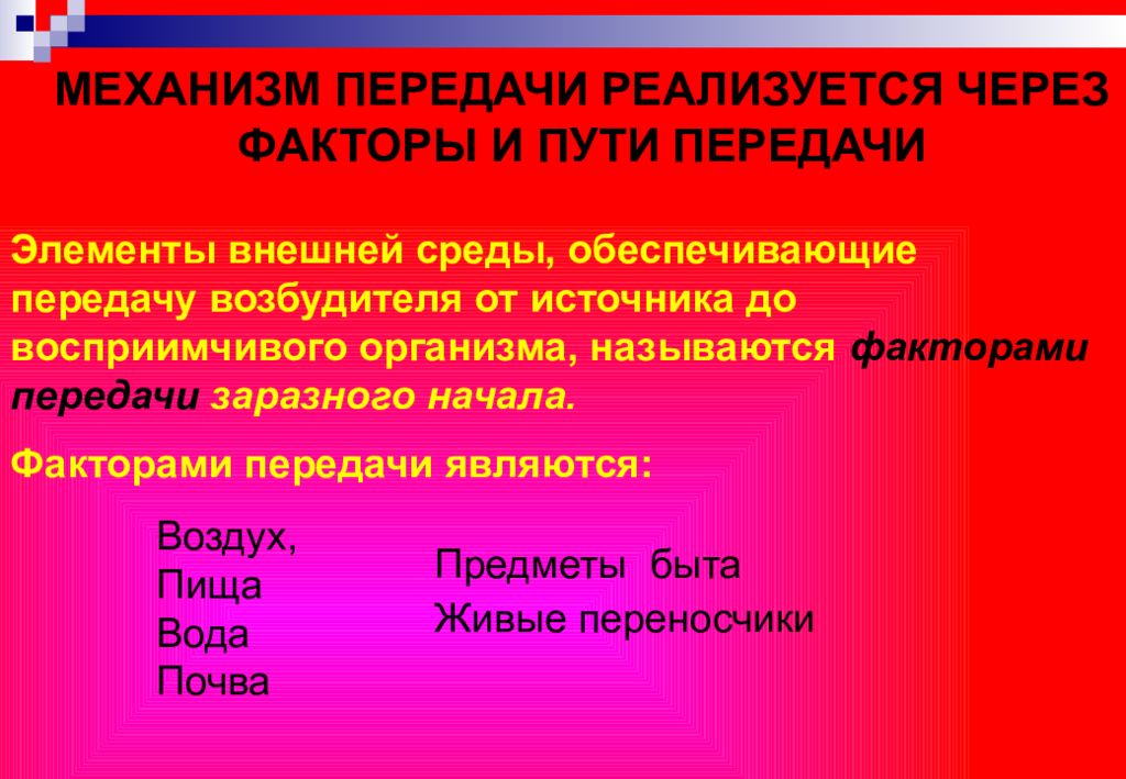 Природные факторы эпидемического процесса презентация