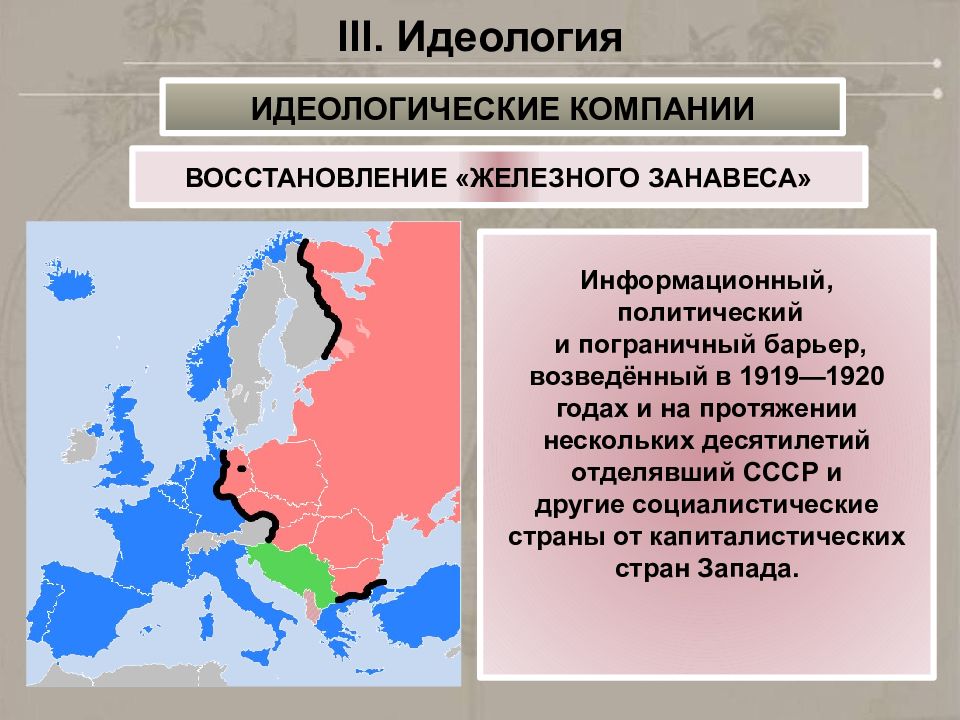 Послевоенное восстановление стран западной европы. Железный занавес в СССР. Установление железного занавеса. Железный занавес это в истории. Железный занавес термин.