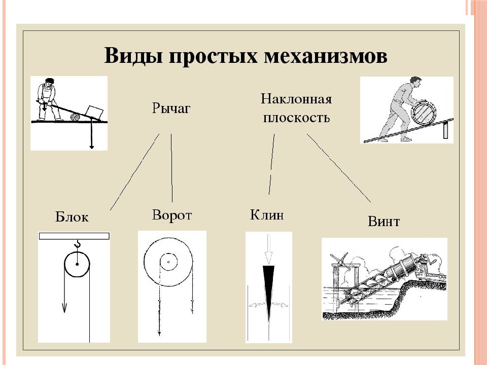 На каких из этих рисунков изображены устройства действие которых основано на применении рычагов