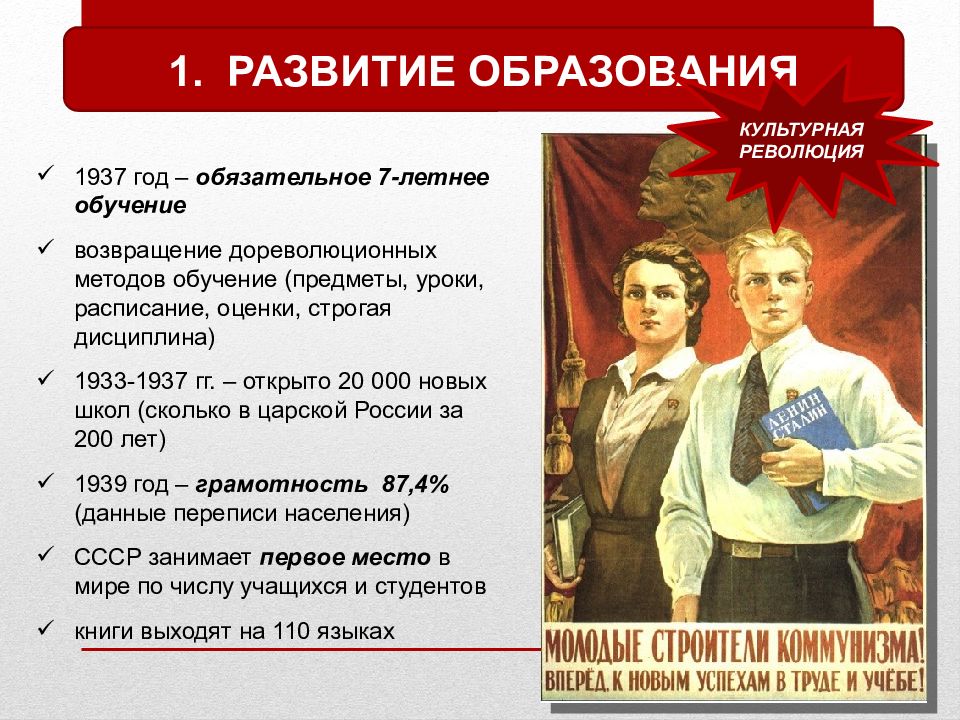 Культурная революция 1930 х