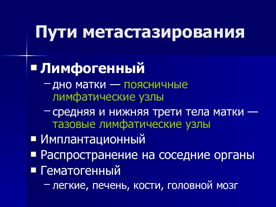 Злокачественные новообразования женских органов презентация