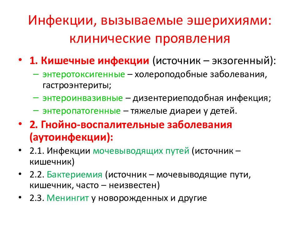 Схема лечения гемолитической кишечной палочки