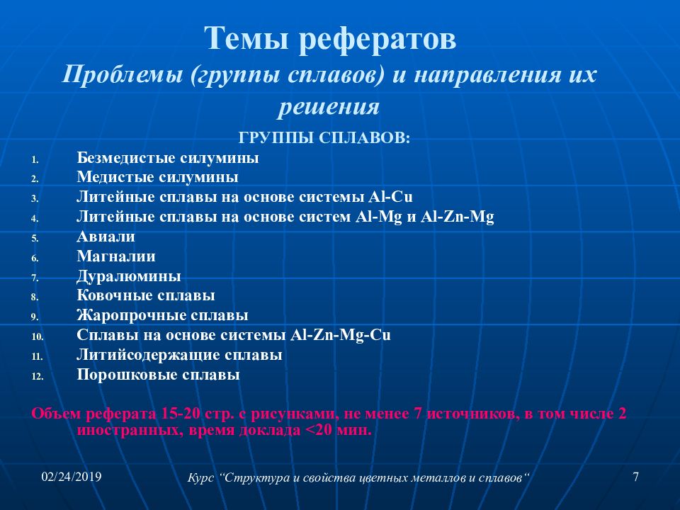 Цветные металлы реферат. Актуальные проблемы материаловедения. Проблемы материаловедения.