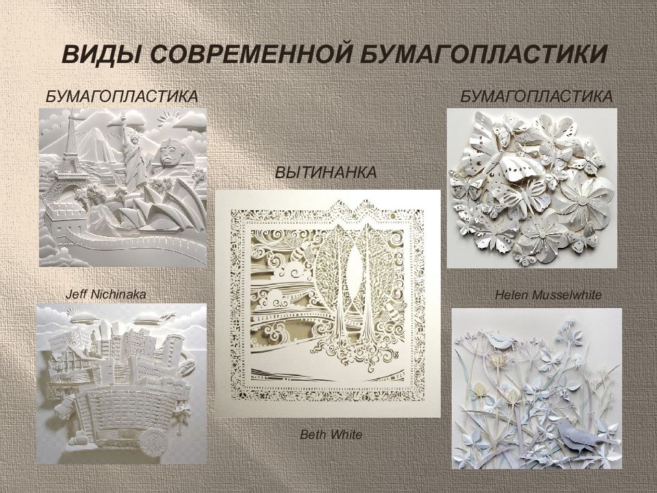 Презентация на тему бумагопластика