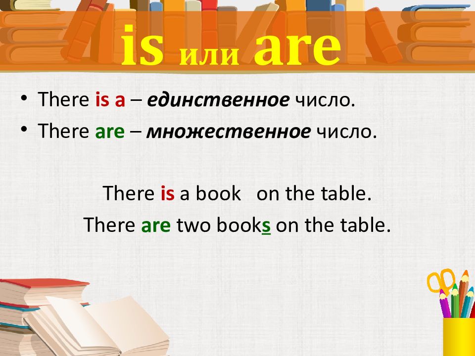 There is there are презентация 3 класс