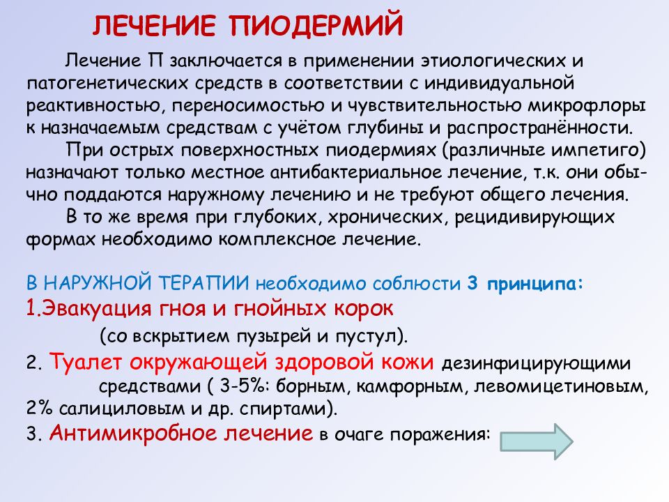 Пиодермия лечится