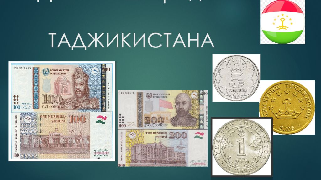 Валюта российские таджикский