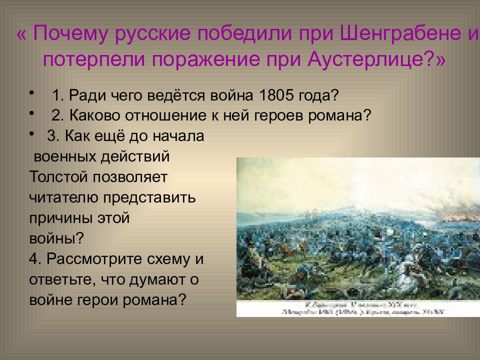 Почему русские отряды потерпели поражение. Шенграбенское сражение 1805.