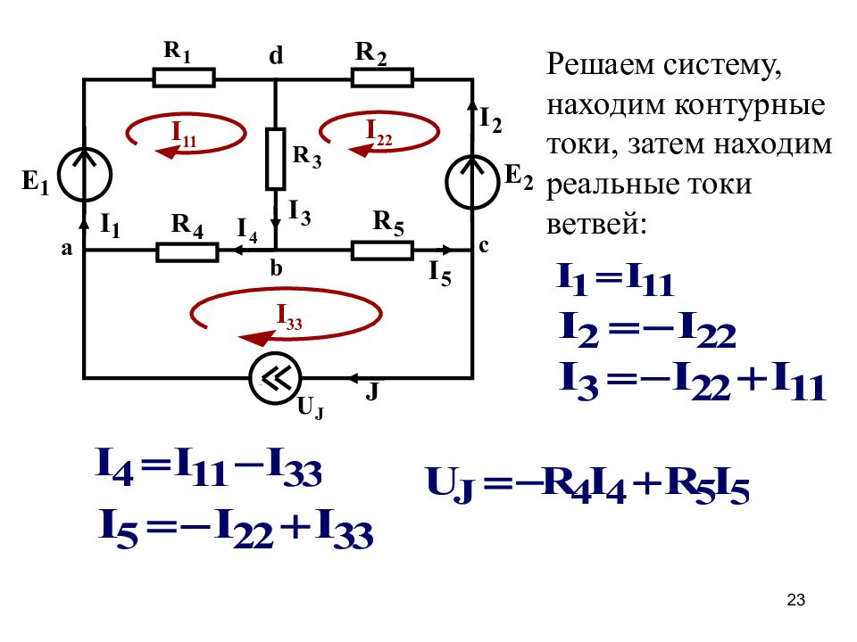 Система находится. Решение методом контурных токов. Токи в ветвях. Метод контурных токов задачи. ТОЭ задача по контурным токам.