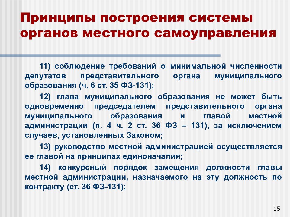 Органы местного самоуправления в рф презентация