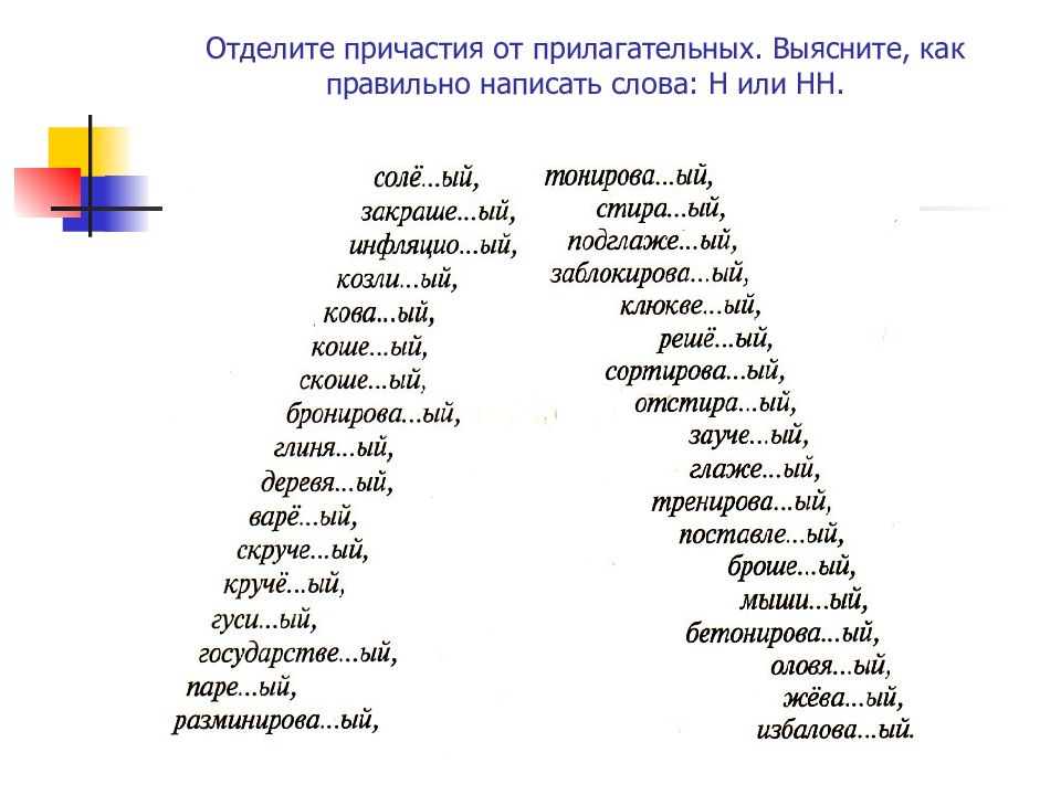 Отглагольные прилагательные слова. Отглагольные слова. Отглагольные прилагательные. Отглагольные прилагательные в английском. Слова исключения н и НН В причастиях и отглагольных прилагательных.