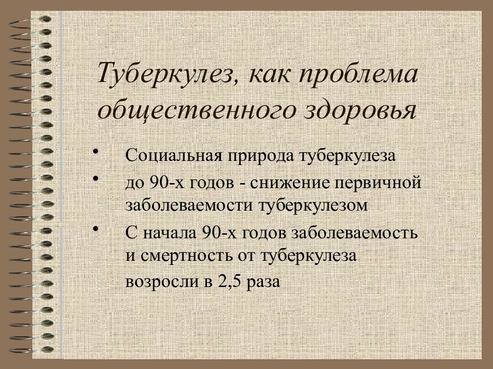 Туберкулез как медико социальная проблема презентация