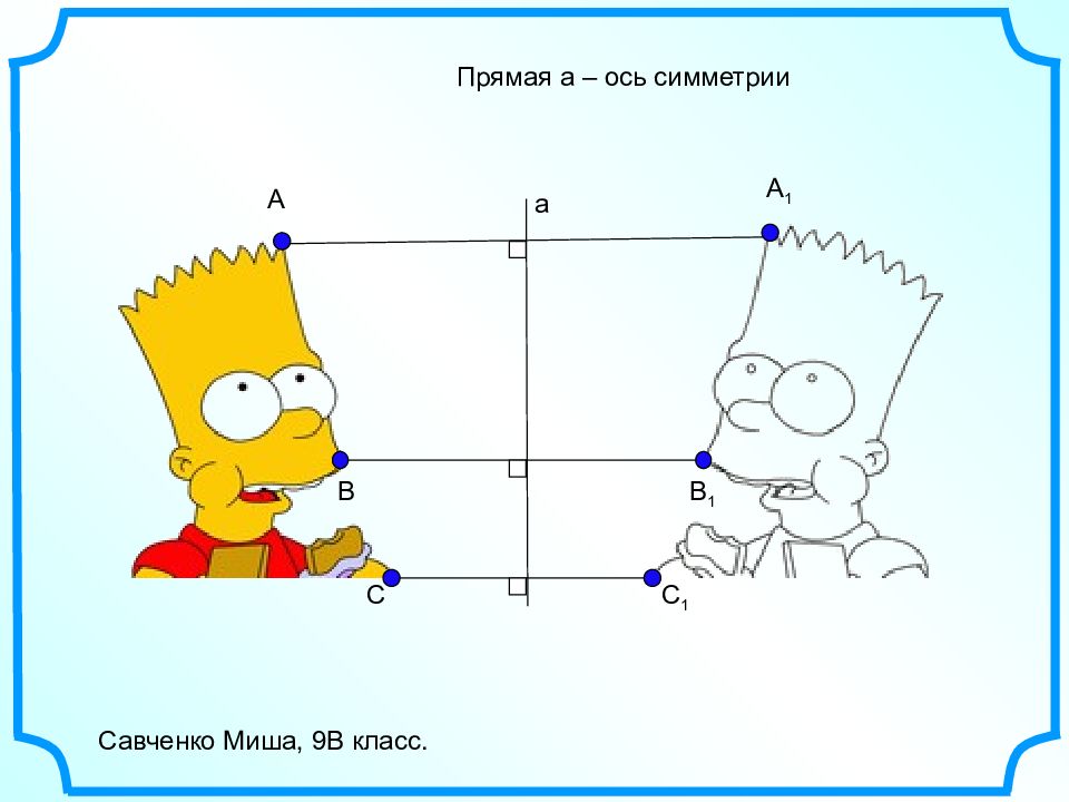 Симметрия относительно прямой 6 класс презентация