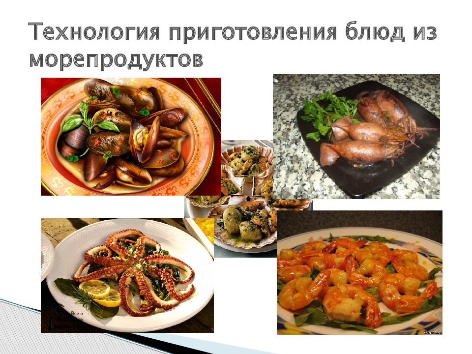 Блюда из рыбы и морепродуктов презентация