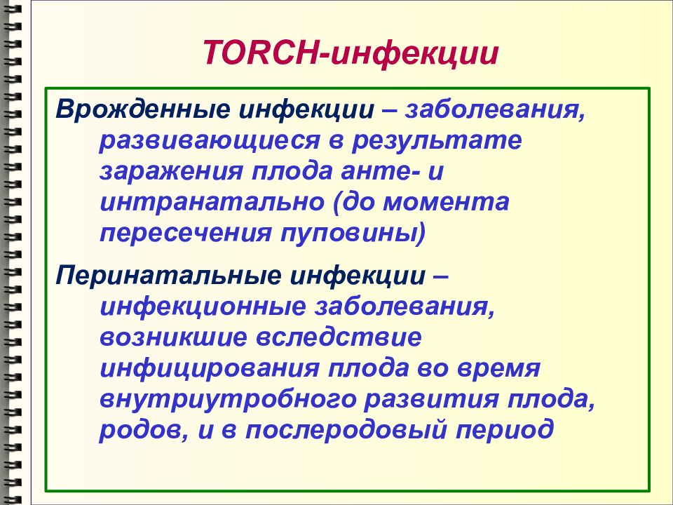 Torch инфекции презентация