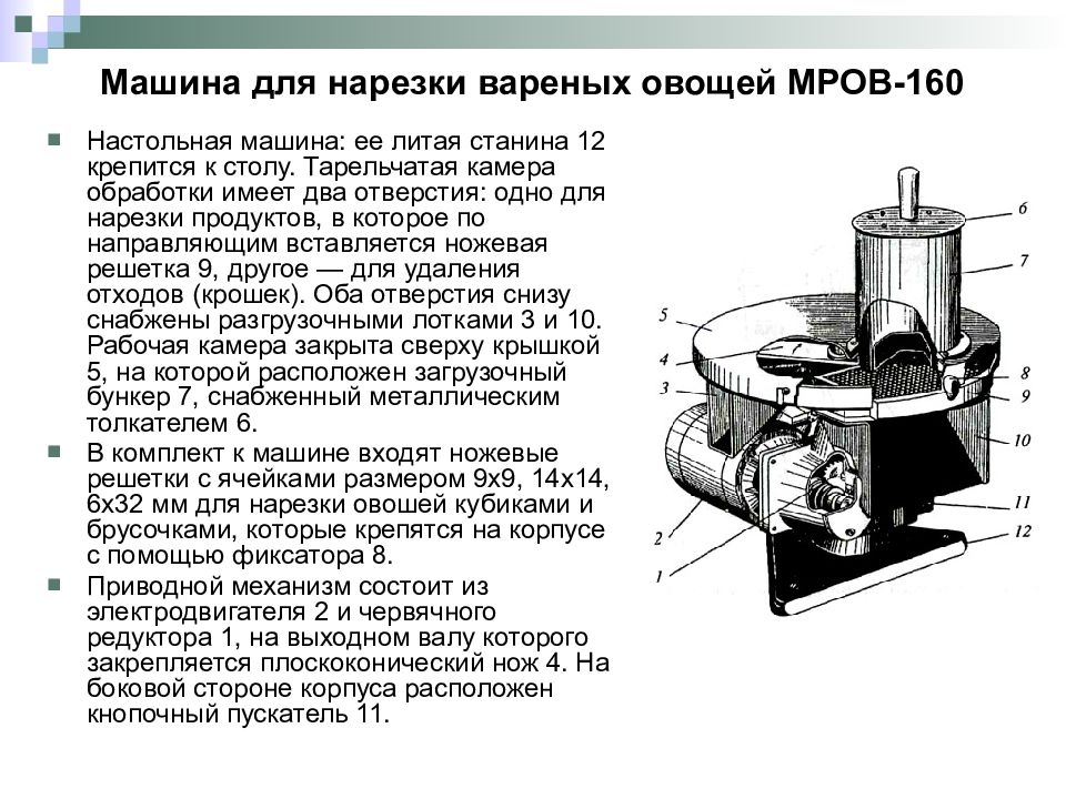 Овощерезательная машина презентация