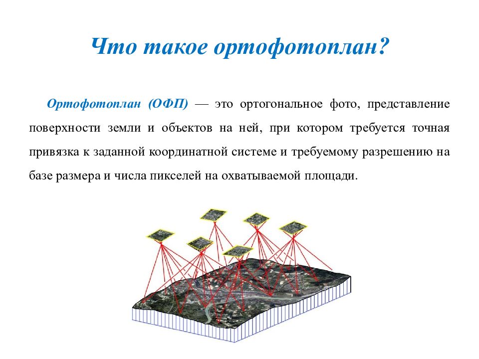 Поверхностные представления. Ортофотоплан. Этапы построения ортофотоплана. Что такое ортофотоплан земельного участка. Программа для формирования ортофотоплана.