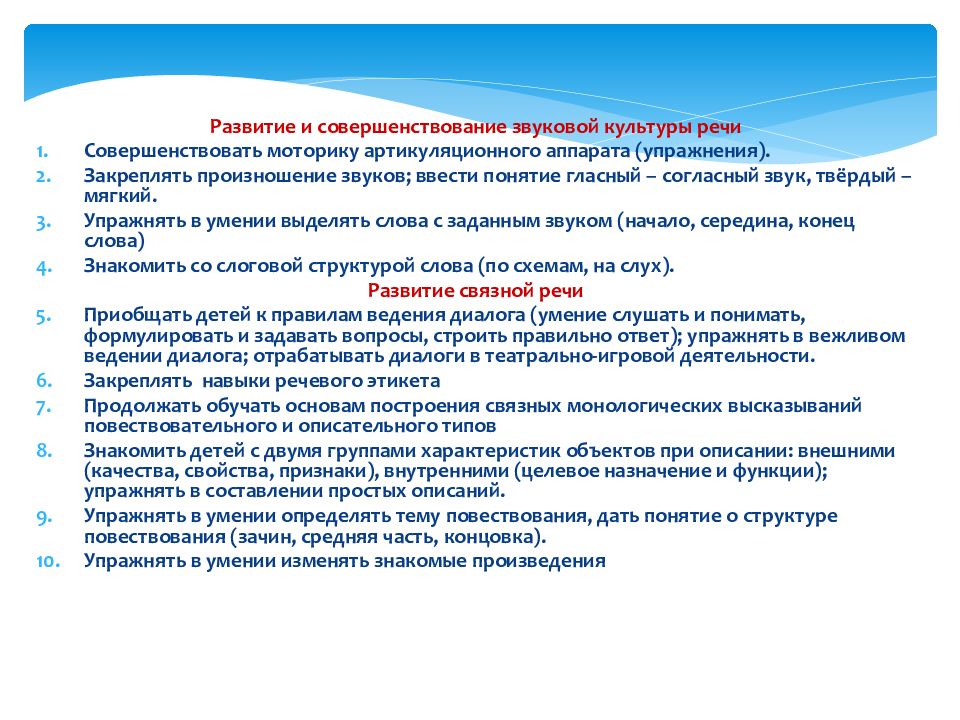 Речевой организации. Современные подходы к организации речевого развития дошкольников. Организация речевого материала. Формы звуковой организации речи. Группы диалогических умений.