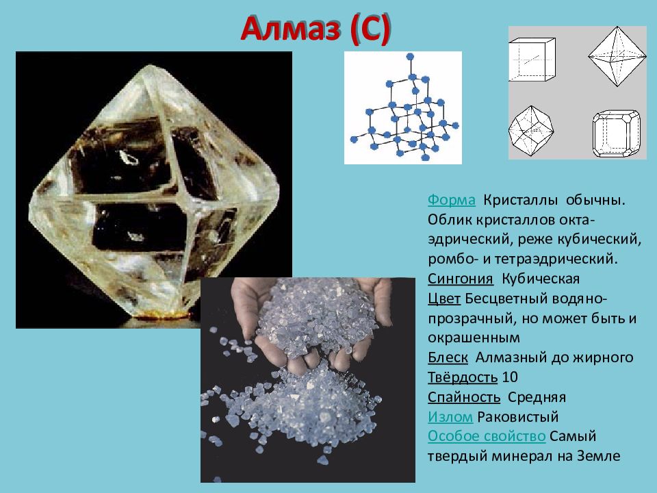 Алмаз формула. Форма кристалла алмаза сингония. Тетраэдрическая сингония. Кубическая форма кристаллов Алмаз. Спайность алмаза.