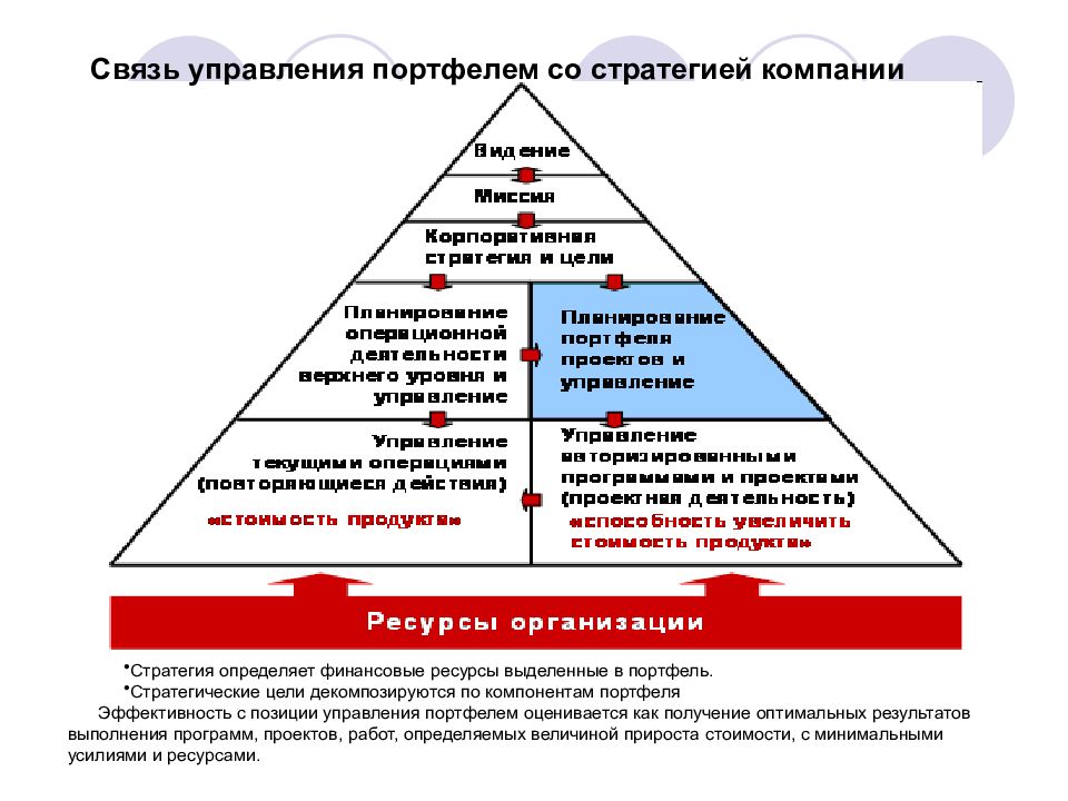 Управление портфелем проектов в организации