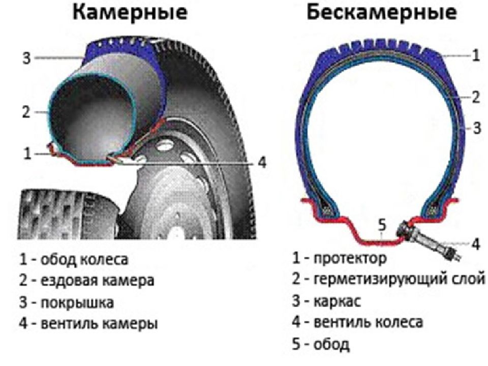 разрез контура шины