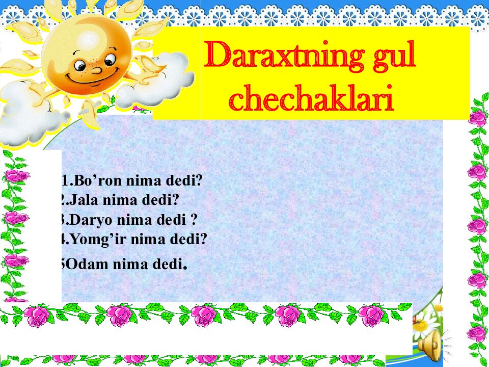 SALOM SENGA GULBAHOR”