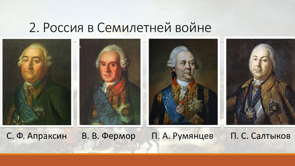 Участники семилетней. Семилетняя война военноначальники. Полководцы семилетней войны 1756-1763. Семилетняя война полководцы России. Апраксин Фермор Салтыков.