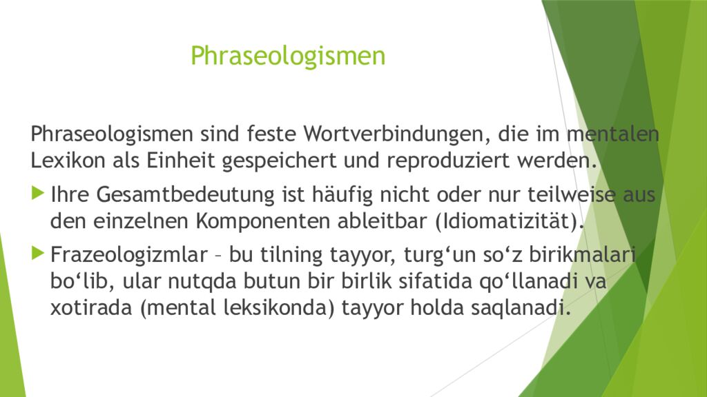 Phraseologismen