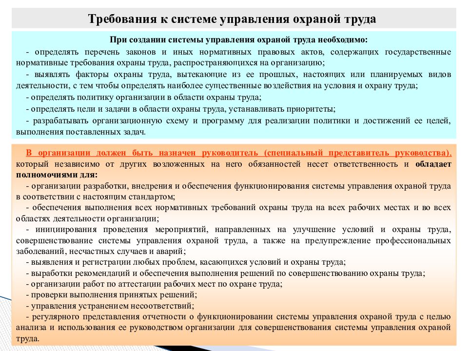 Проекты актов содержащих требования охраны труда создаются в следующем порядке