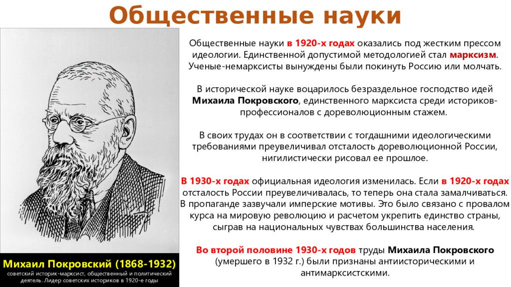 Наука и культура ссср в 1920 1930 презентация 10 класс