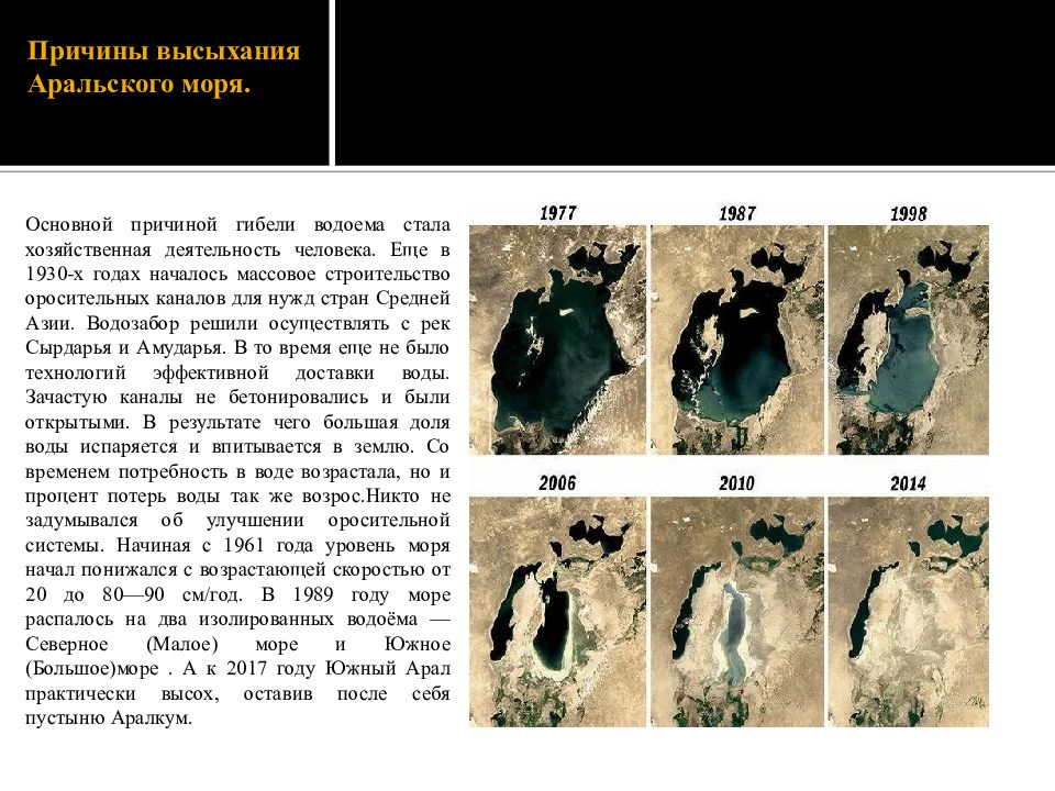 Гибель аральского моря презентация