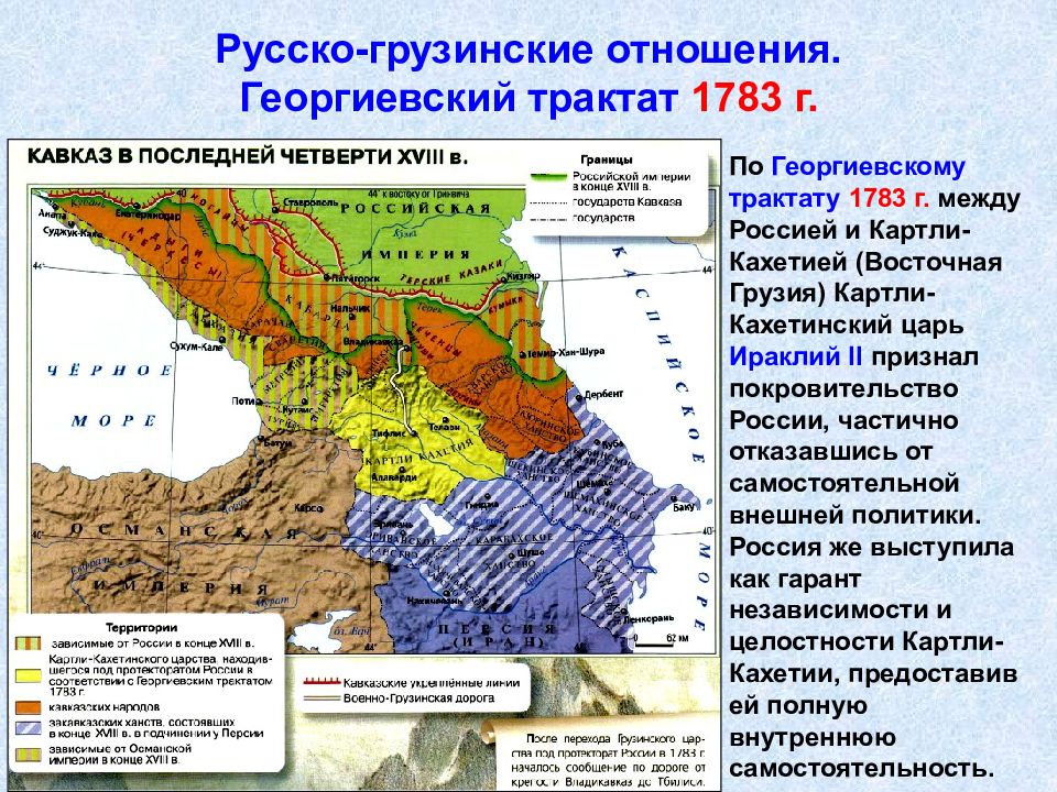 Северный кавказ во внешней политике россии 18 века презентация