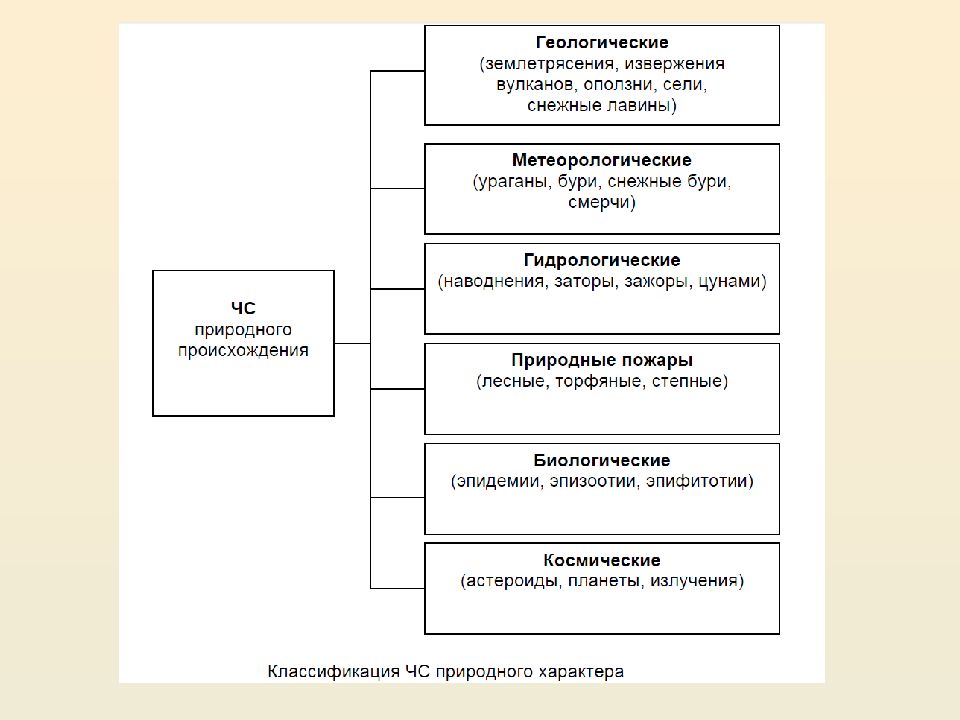 Схема виды чс