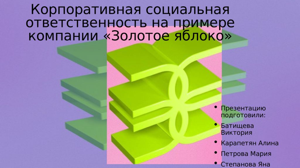 Корпоративная социальная ответственность на примере компании «Золотое яблоко»