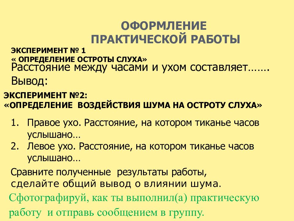 Проект воздействие шума на организм человека 11 класс