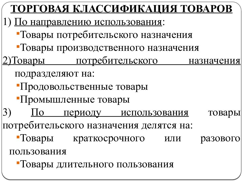 Классификация торгов