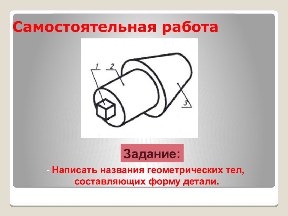 Анализ геометрической формы предмета черчение презентация