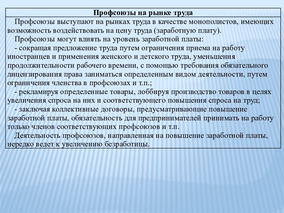 Рынки факторов производства и распределение доходов презентация 10 класс