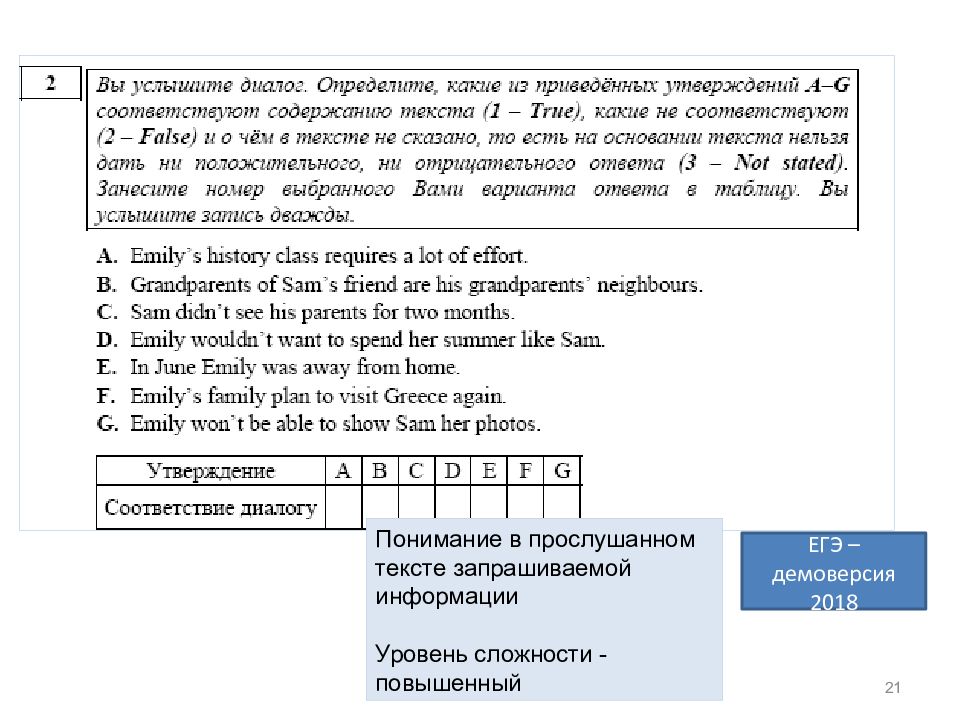 План текста по английскому языку 7 класс впр