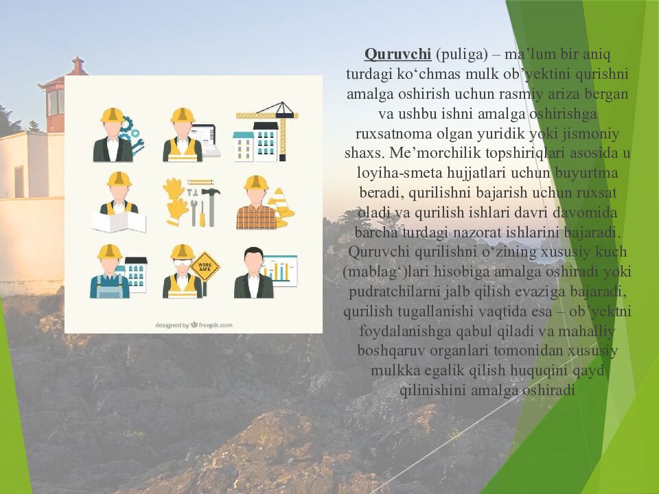 O`zbekiston Respublikasi Qurilish vazirligi Toshkent Arxitektura Qurilish