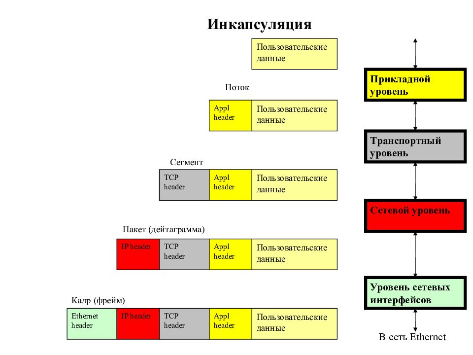 Уровни сегментов. Протоколы транспортного уровня TCP IP. Инкапсуляция протоколов сетевого уровня. TCP IP пакеты кадры дейтаграммы. Протоколы 3 уровня межсетевого взаимодействия TCP/IP.