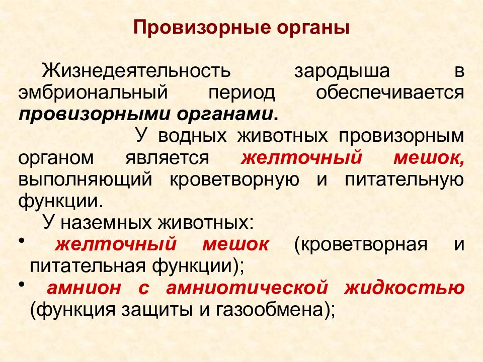 Зародышевые органы человека. Провизорные органы. Провизорные органы зародыша функции. Источники развития и функции провизорных органов. Функции провизорных органов человека.