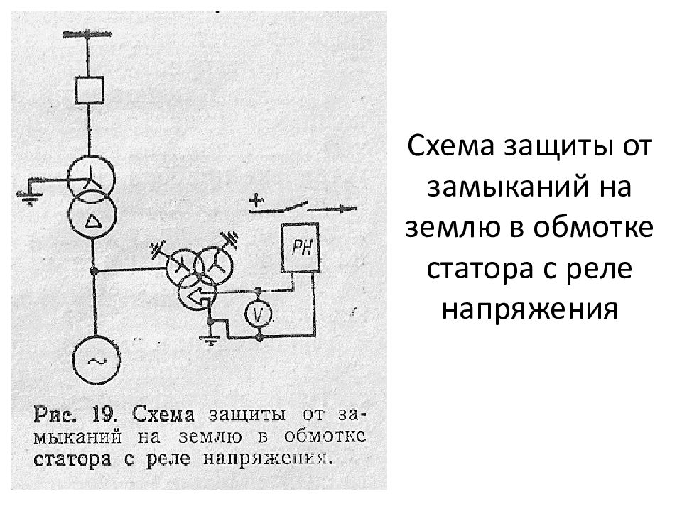 Защита от замыкания. Реле защиты от однофазных замыканий на землю. Защита от замыкания обмотки статора на землю принципиальная схема. Защита от короткого замыкания электродвигателя схема. Схема защиты ад от однофазного замыкания на землю.