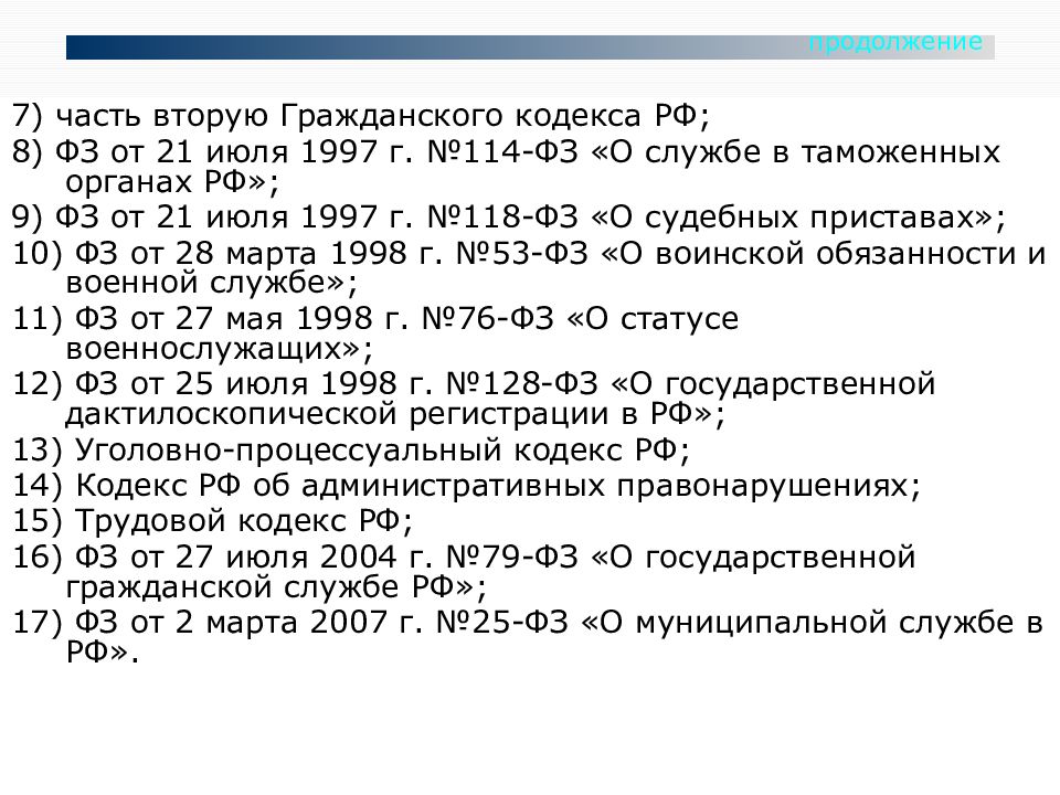 Фз 118 от 21.07 1997. 114 ФЗ от 21.07.1997. 114 Служба.