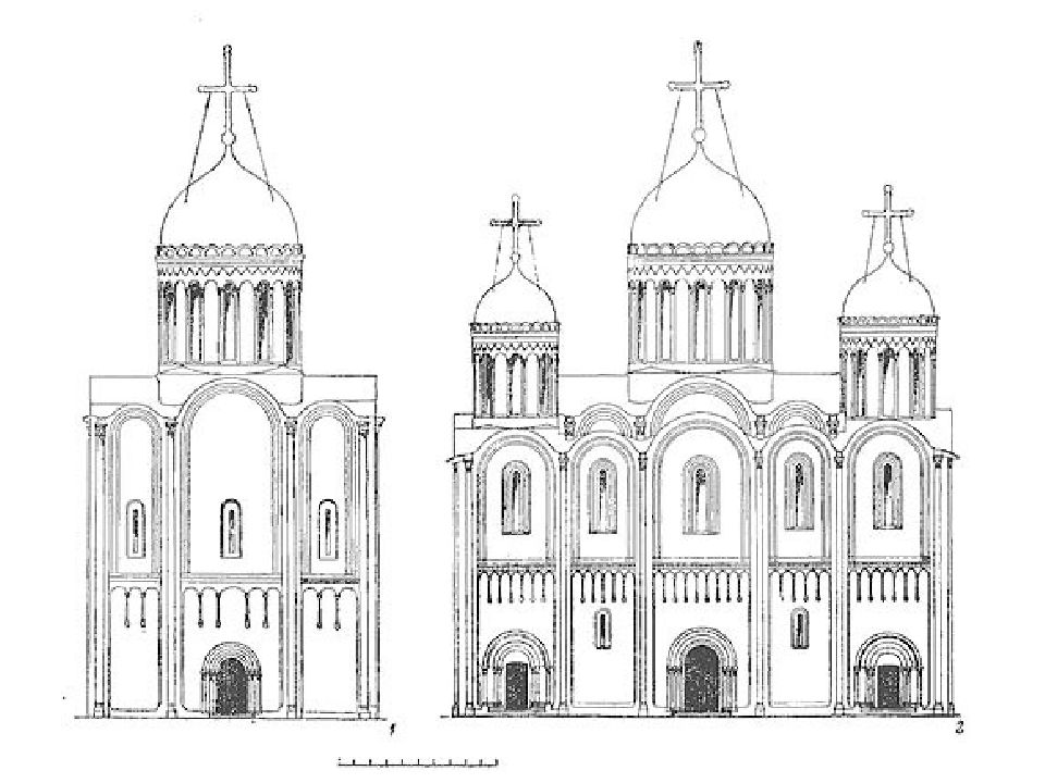 Успенский собор во владимире план фасад
