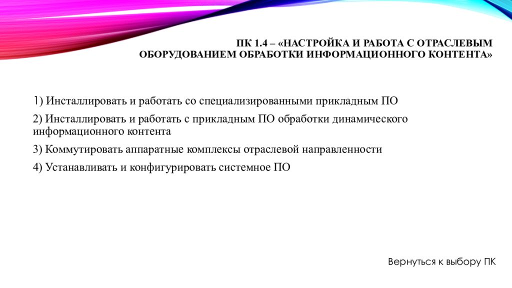 Осуществление продвижения и презентации программного обеспечения отраслевой направленности