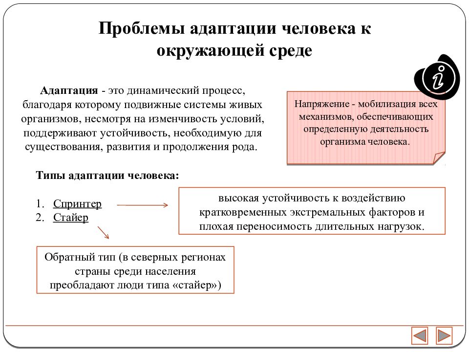 Адаптация человека к окружающей среде презентация