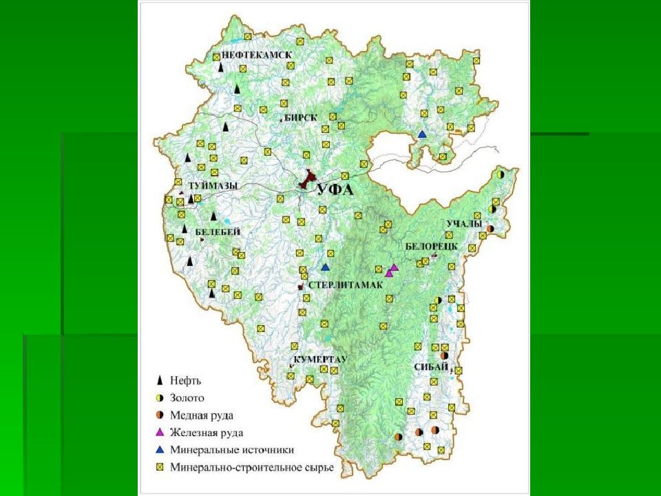 Полезные ископаемые рб карта