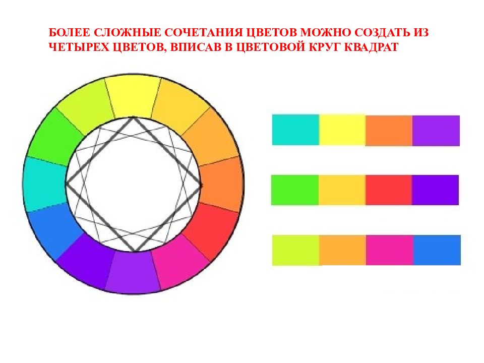 Схема контрастных цветов